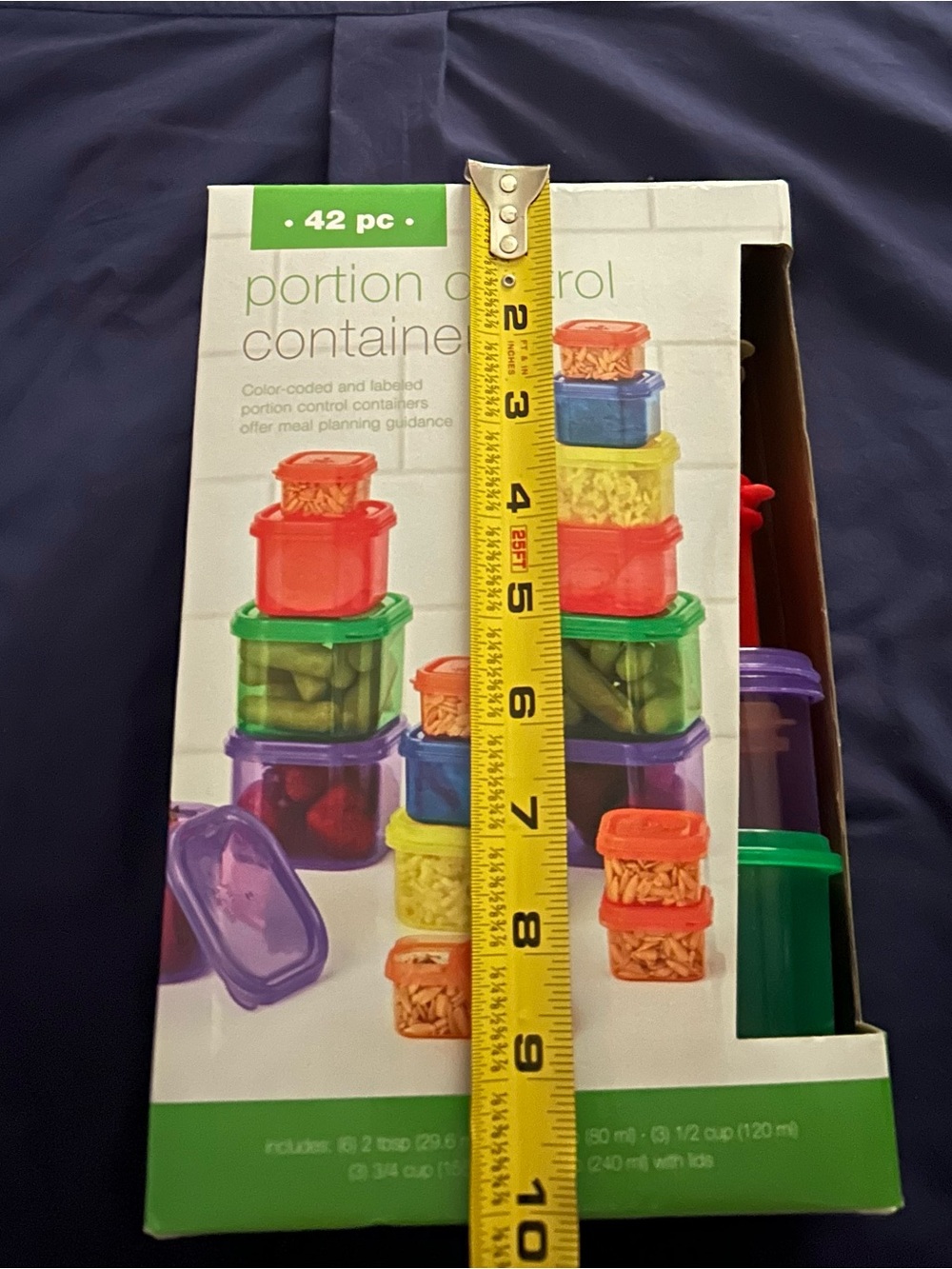 Portion Control Containers - Multicolor Food Storage Set - Picture 4 of 5